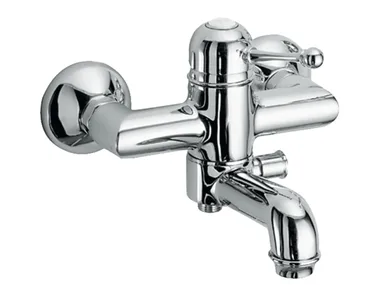 MELROSE 70 - 7033122 - Wall-mounted brass bathtub mixer with diverter _ Fir Italia